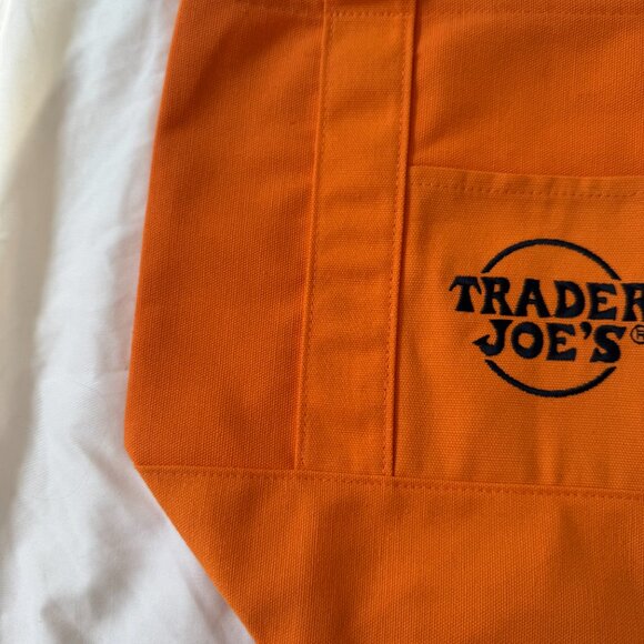 NWT Trader Joe's Orange Trick-or-Treat Mini Canvas Tote, Limited, One Size 🎃 - Picture 7 of 13